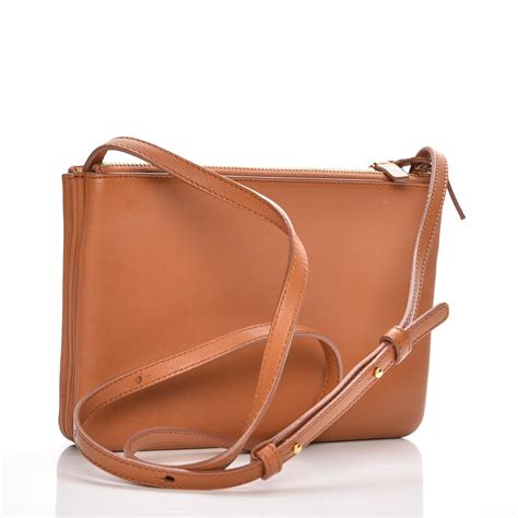 celine trio bag tan|celine trio crossbody bag.